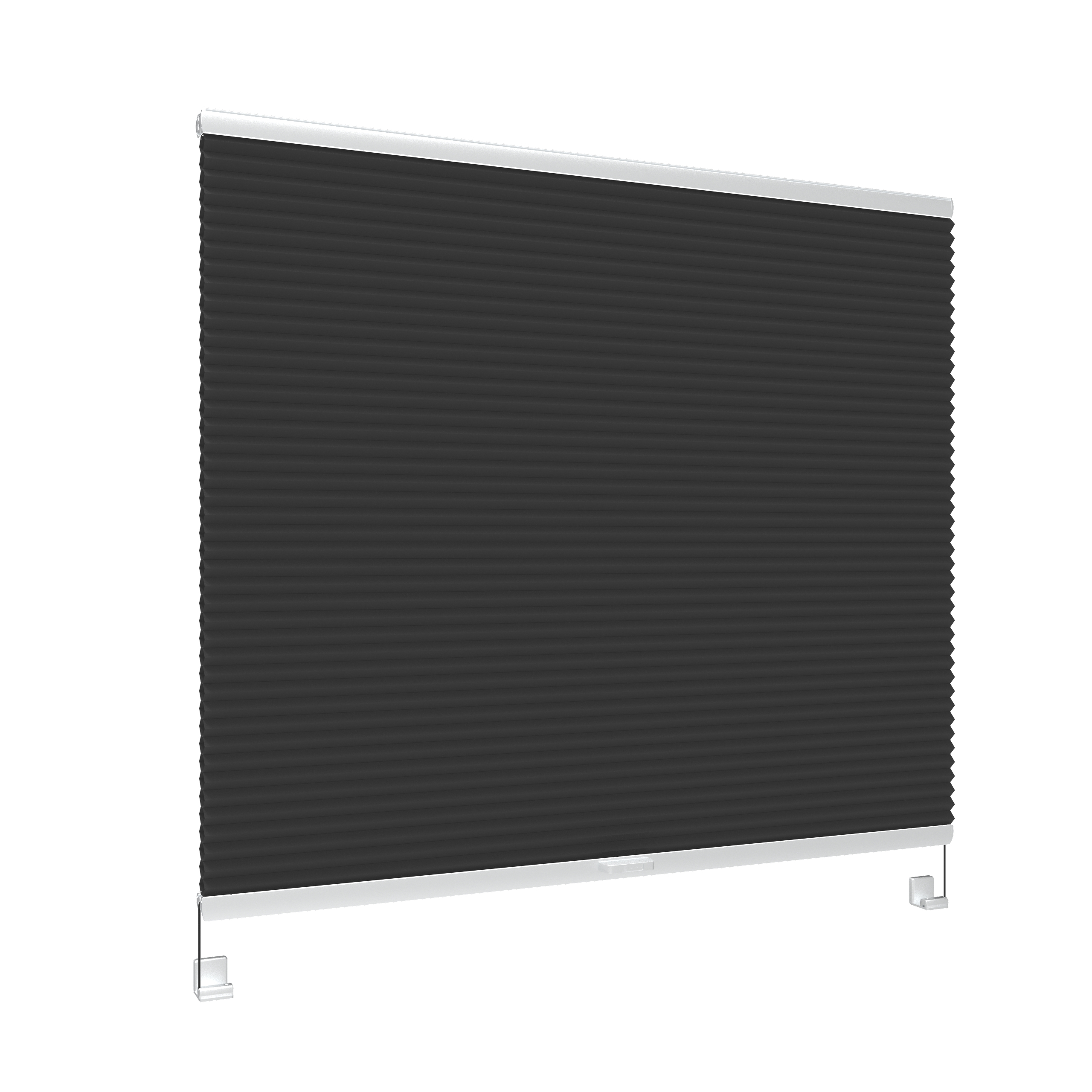 GAMMA Double store plissé fenêtre oscillo-battante pvc ou alu 8106 anthracite sur mesure